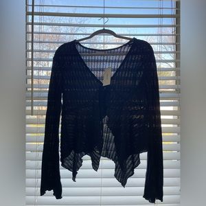 Urban Outfitters NWT long sleeve sheer top